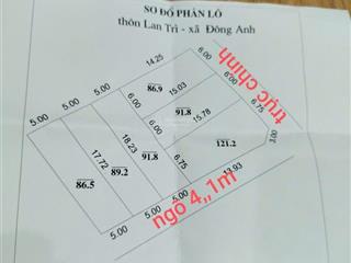 Bán nhanh 560m2 đất lan trì  cổ loa mặt tiền 20m vị trí thôn lan trì, xã cổ loa, đông anh hà nội