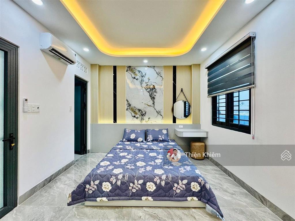 Nhà bán 4.85m x 15m đường 5m thống nhất  p. 11  gò vấp  4 tầng xây mới