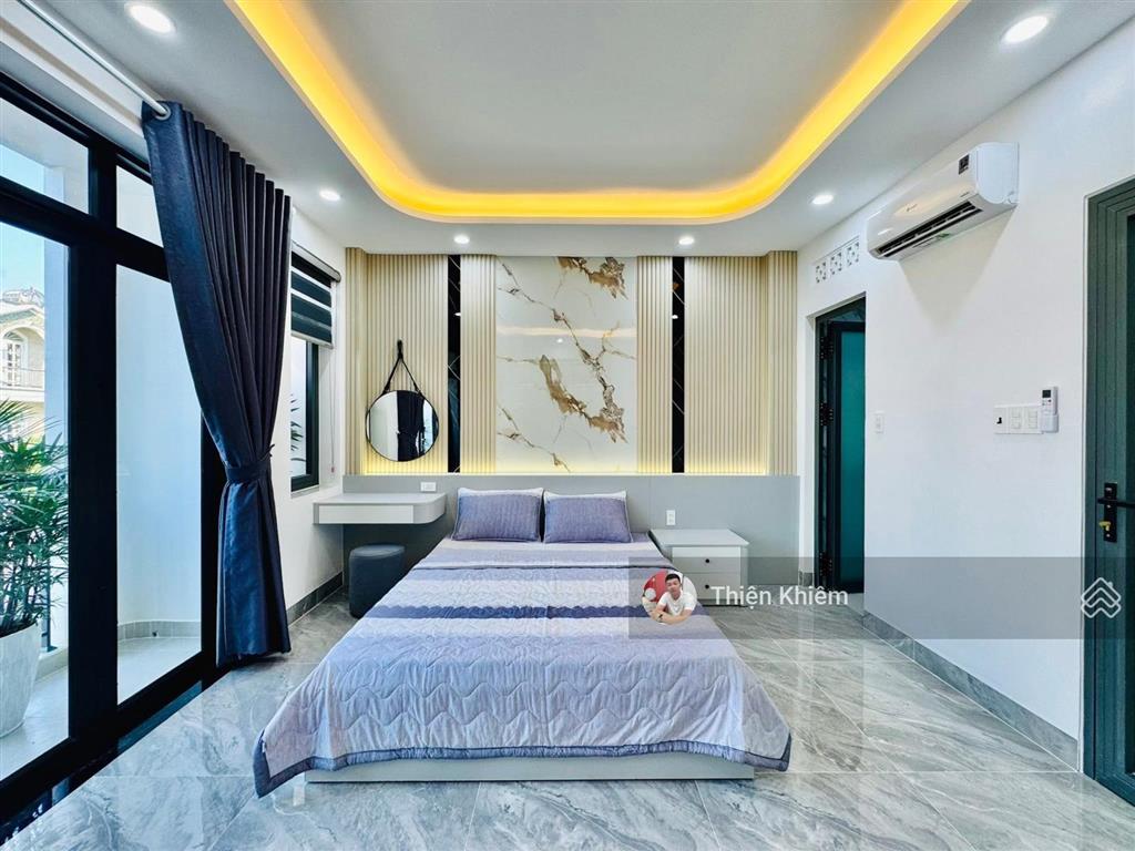 Nhà bán 4.85m x 15m đường 5m thống nhất  p. 11  gò vấp  4 tầng xây mới