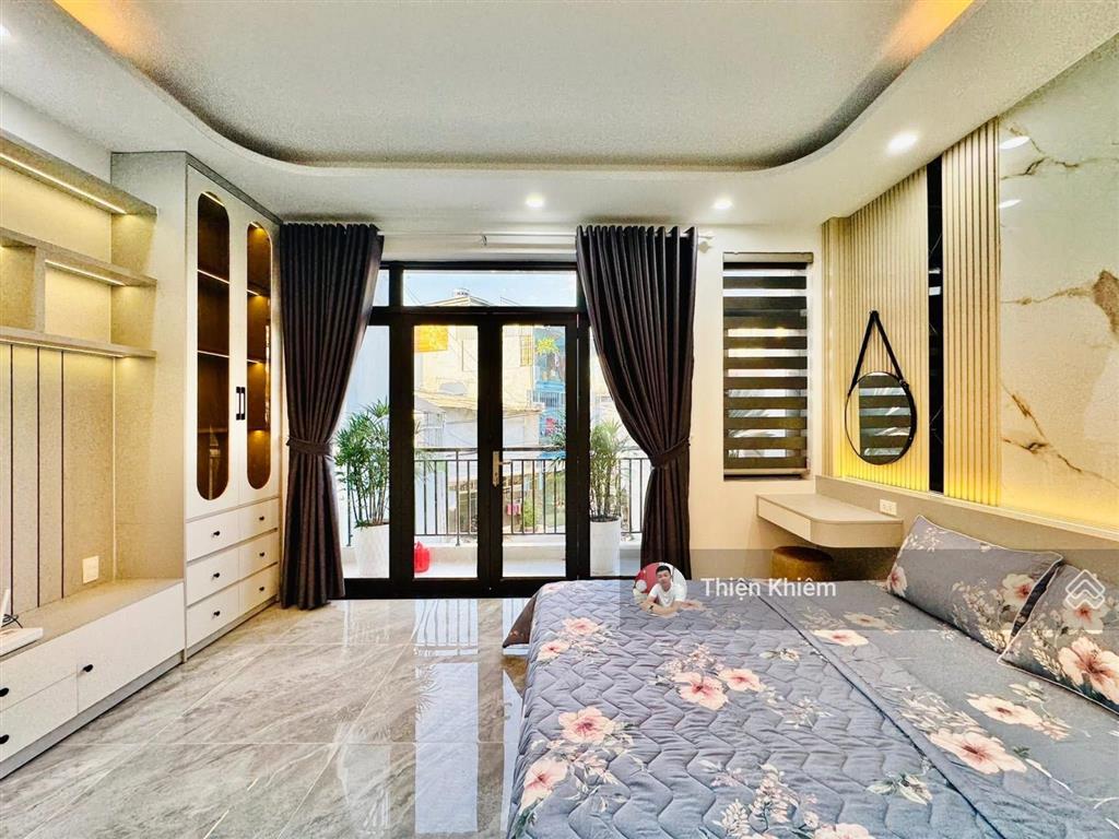 Nhà bán 4.85m x 15m đường 5m thống nhất  p. 11  gò vấp  4 tầng xây mới