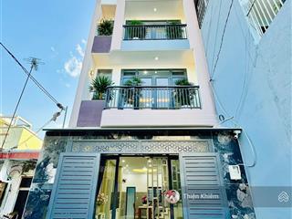 Nhà bán 4.85m x 15m đường 5m thống nhất  p. 11  gò vấp  4 tầng xây mới