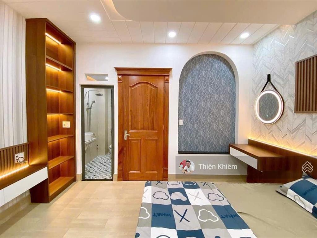 Nhà bán có thang máy đường 8m oto thông lê đức thọ  p. 6  gò vấp  4,1m x 16m  6 lầu mới