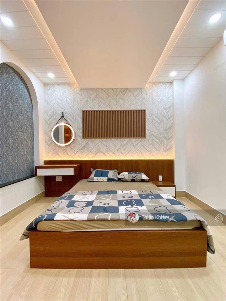 Nhà bán có thang máy đường 8m oto thông lê đức thọ  p. 6  gò vấp  4,1m x 16m  6 lầu mới