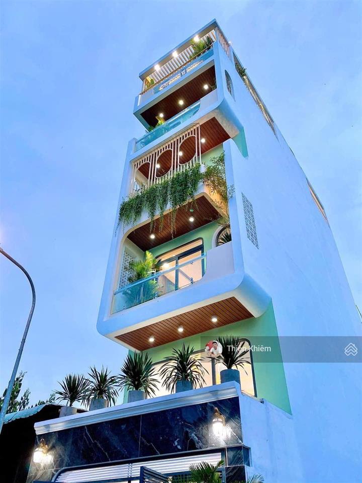 Nhà bán có thang máy đường 8m oto thông lê đức thọ  p. 6  gò vấp  4,1m x 16m  6 lầu mới