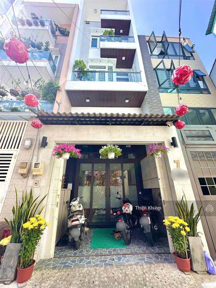 Nhà khu đồng bộ đường 5m nguyễn văn công  p.3  gò vấp  4m x 16m  5 lầu mới