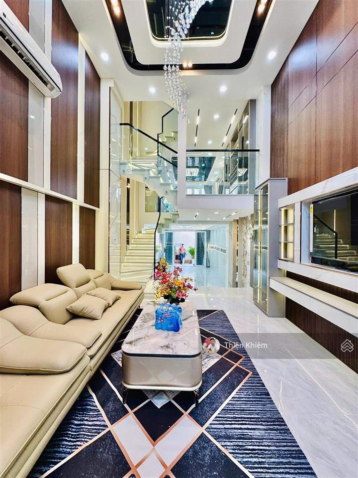 Nhà bán 4m x 16m đường quang trung  phường 14  gò vấp  5 lầu mới  7,7 tỷ tl