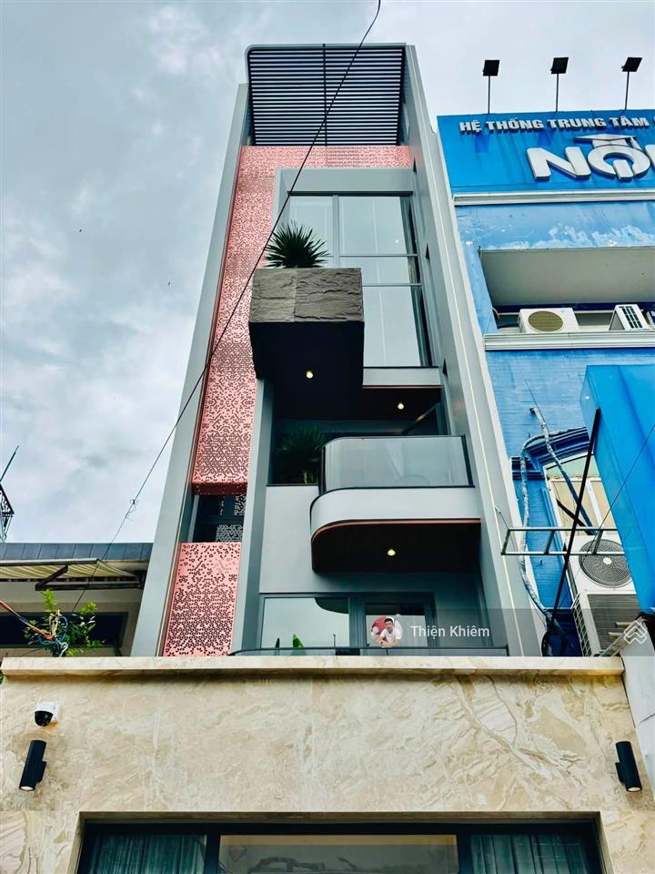 Nhà bán một trục đường oto 6m lê văn thọ  p9  gò vấp  4m x 18m  6 lầu