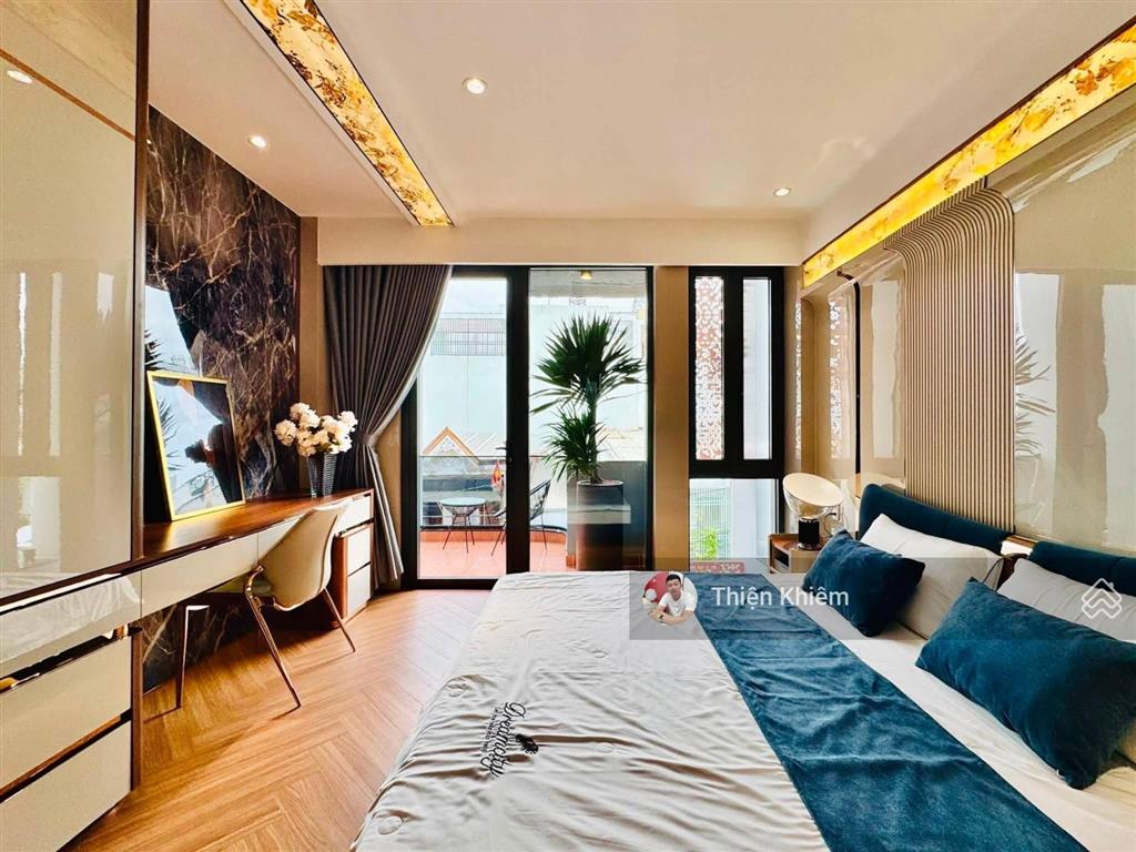 Nhà bán một trục đường oto 6m lê văn thọ  p9  gò vấp  4m x 18m  6 lầu