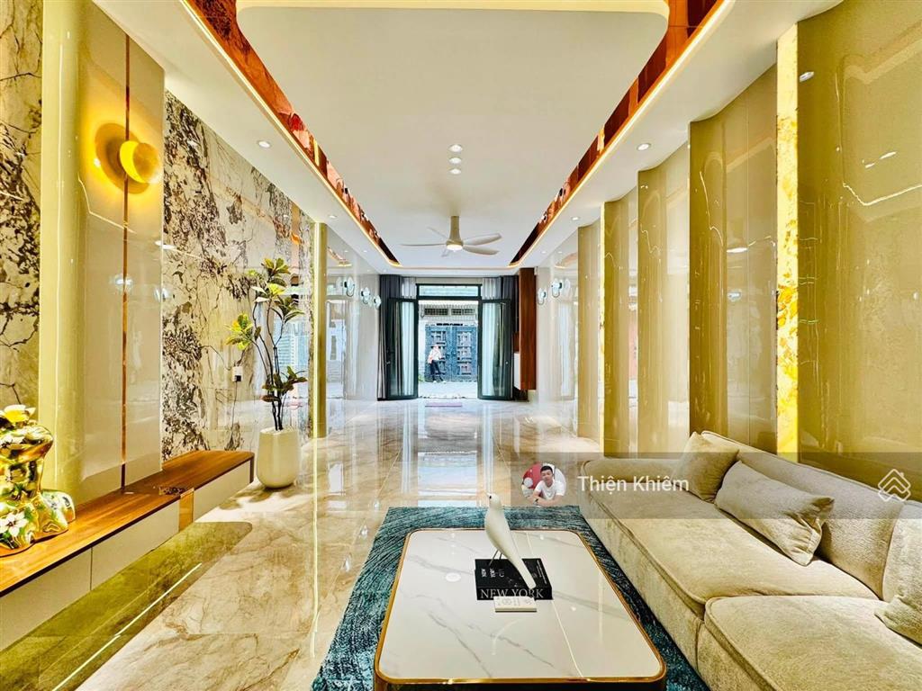 Nhà bán một trục đường oto 6m lê văn thọ  p9  gò vấp  4m x 18m  6 lầu