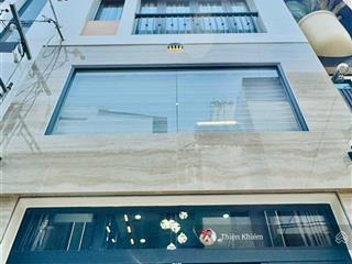 Nhà bán có thang máy kế bên công viên văn hóa gò vấp  nguyễn văn lượng  p17  5 lầu mới