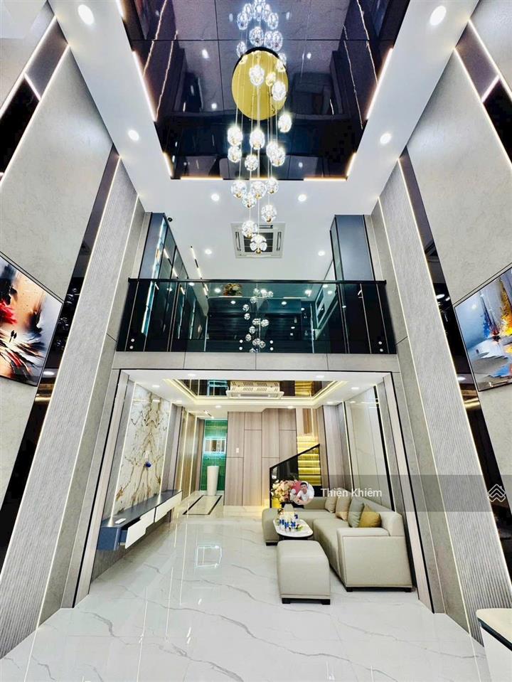 Nhà bán có thang máy kế bên công viên văn hóa gò vấp  nguyễn văn lượng  p17  5 lầu mới