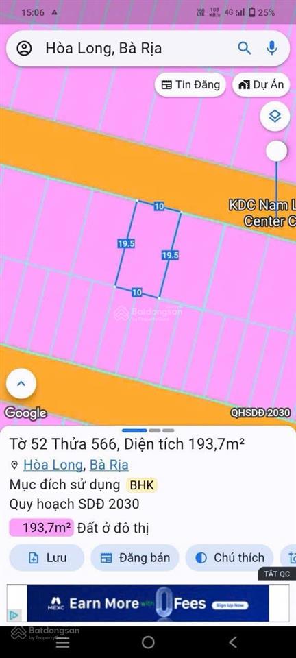 Chính chủ bán lô đất trục chính nổi bật dự án lan anh hoà long bà rịa (nay là p. tam long, tphcm)