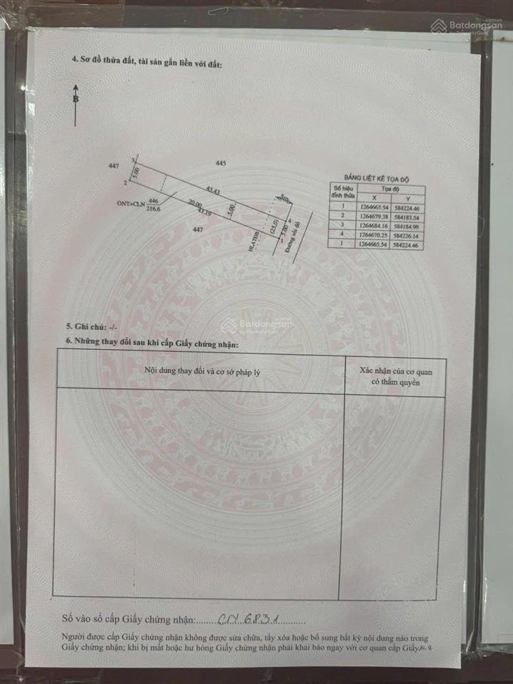 Chủ gửi cần khách thanh toán tiền mặt mới bán giá này  đất tphcm