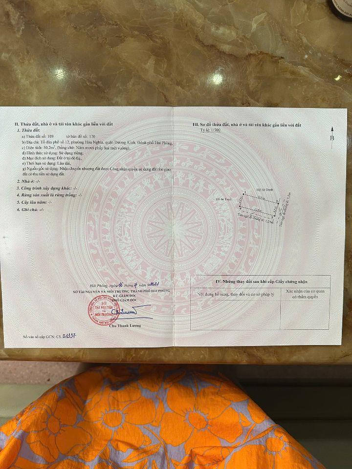 ❌❌Lô góc tại Hòa Nghĩa, Dương Kinh, Hải Phòng 50m