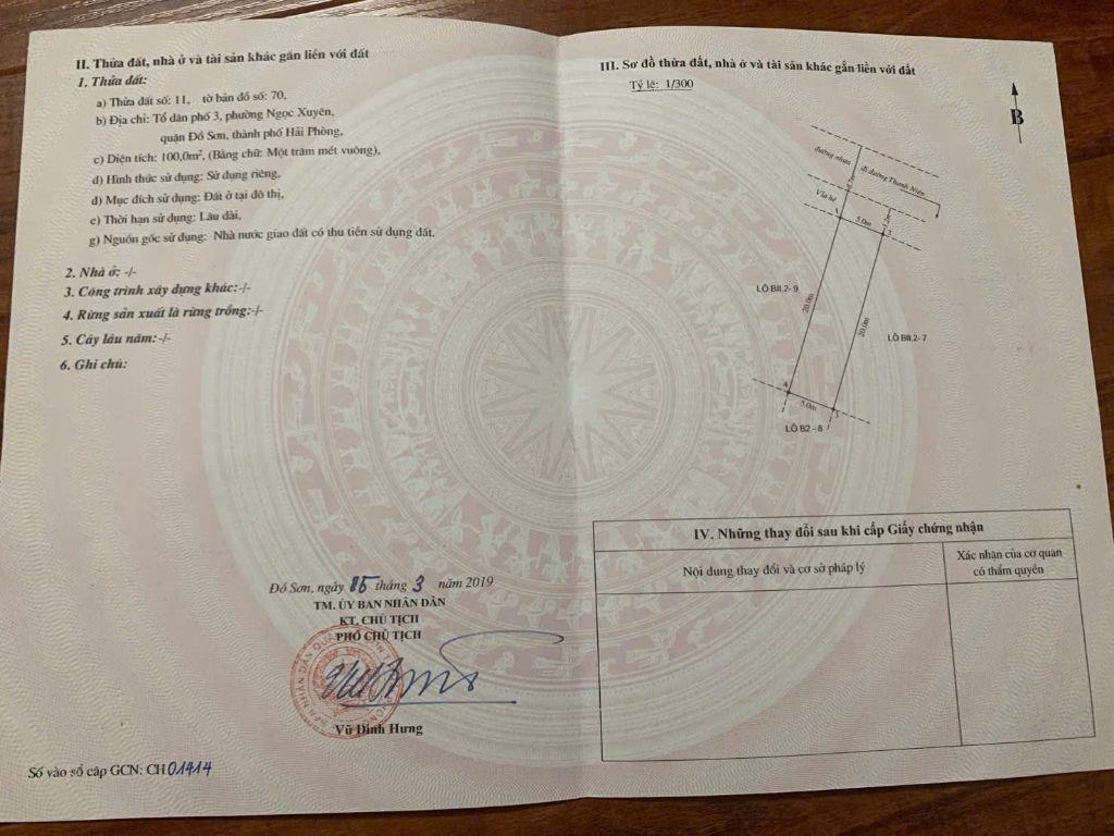 ❌❌Cắt lỗ sâu tuyến 2 Thanh Niên, Phường Đồ Sơn, Hải Phòng 100m. 