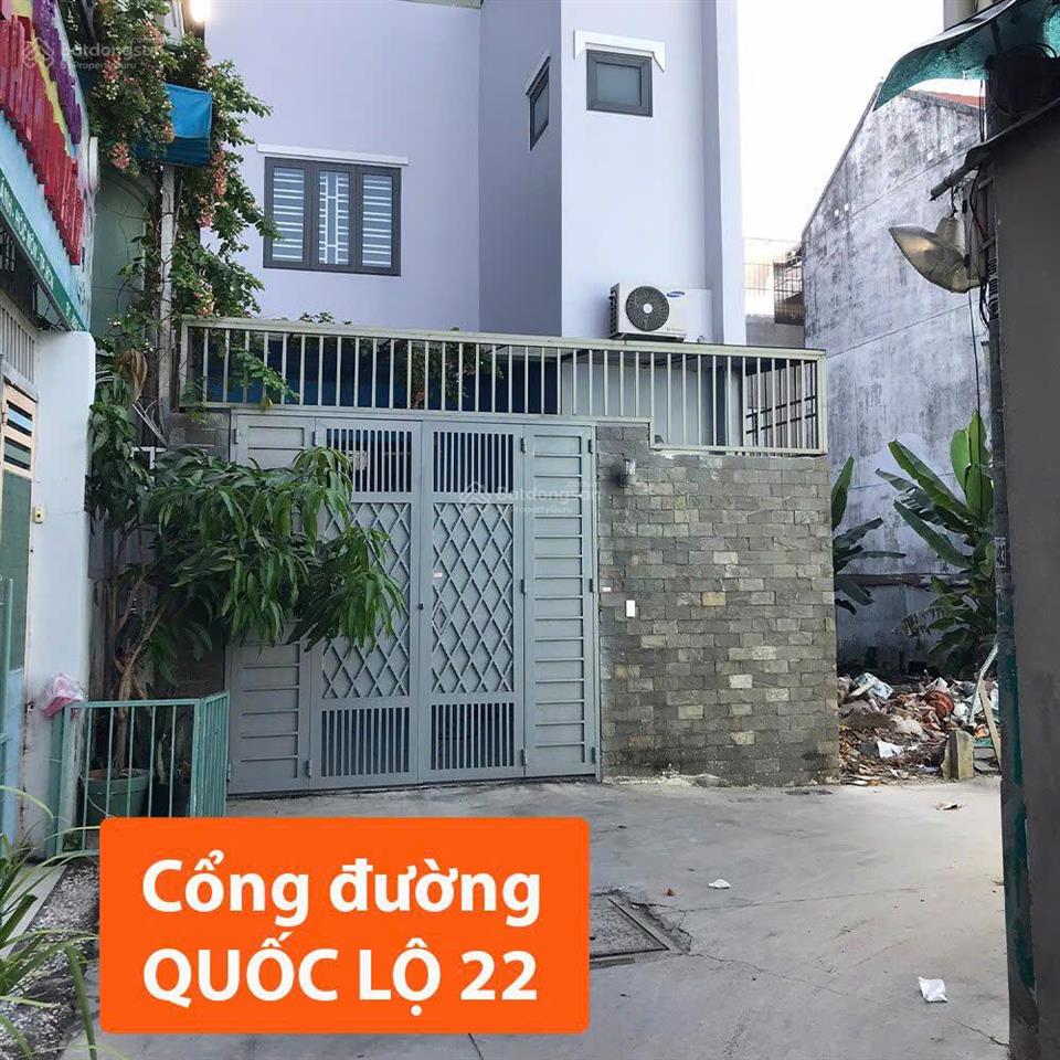 Bán gấp nhà mới 2 mặt hẻm song hành ql22 & ql22  có sẵn hợp đồng thuê 15tr/tháng
