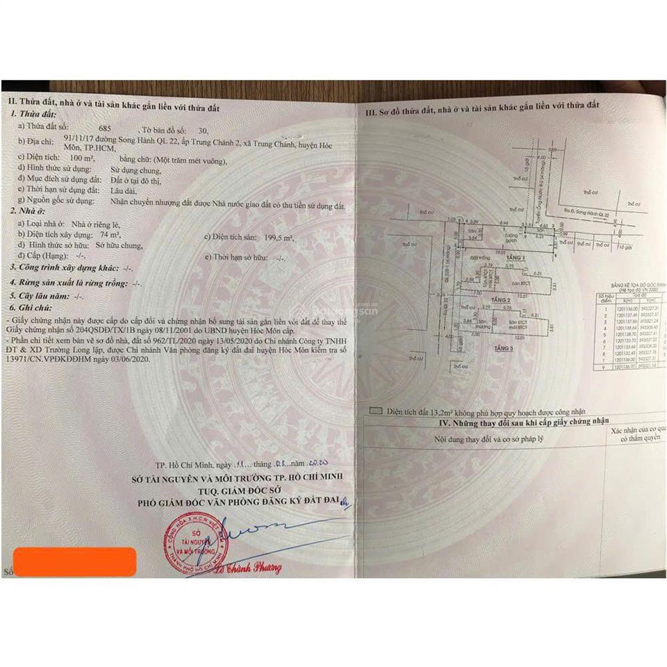 Bán gấp nhà mới 2 mặt hẻm song hành ql22 & ql22  có sẵn hợp đồng thuê 15tr/tháng