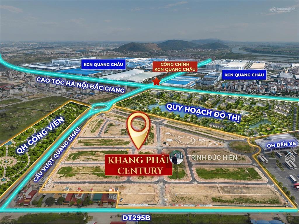 Bán đất nền sổ đỏ dự án khang phát century việt yên bắc ninh giá cdt,chiết khấu cao nhất thị trường