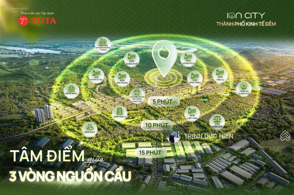 Chỉ cần 1,1 tỷ có thể sở hữu lô đất nền thành phố kinh tế đêm ion city nội hoàng, chỉ  2,7 tỷ/lô