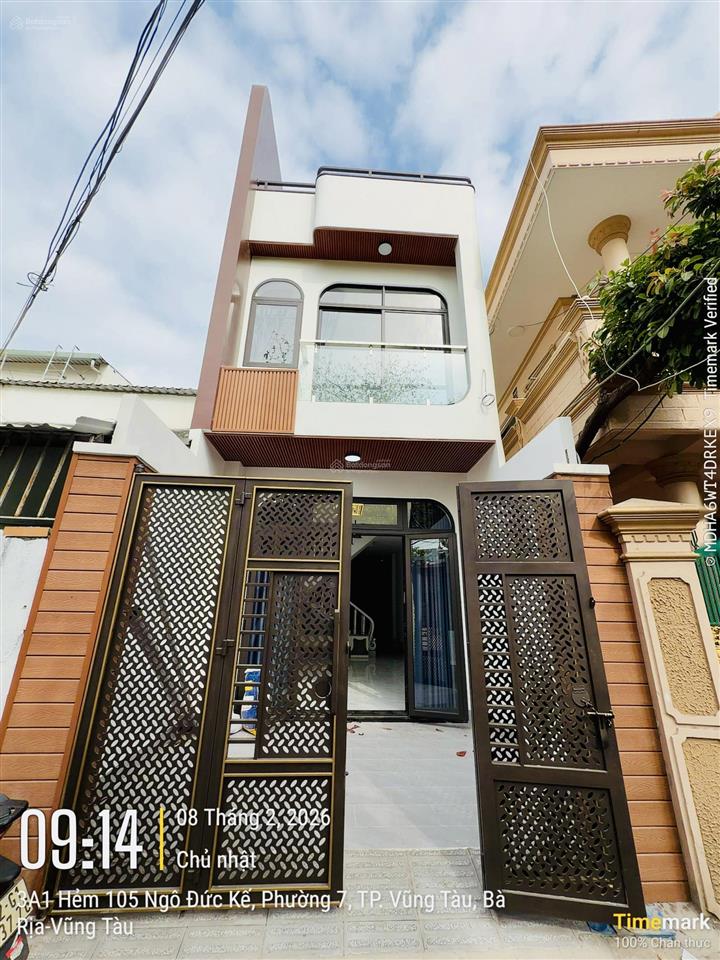 Bán nhà đẹp 3tầng hẻm ôtô ngô đức kế p.7 vũng tàu. vị trí đẹp vào gần. gia chủ xây tâm huyết