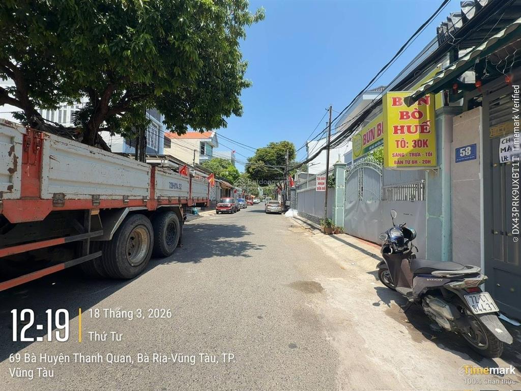 Bán nhà mặt tiền bà huyện thanh quan, p4, vũng tàu, 117m2 (5x23,5m) giá chỉ 12,5 tỷ tl