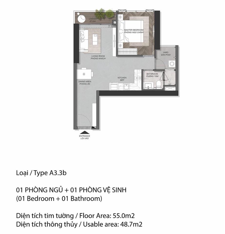 Cần bán gấp 1pn eaton park | cắt lỗ chỉ 6,4 tỷ | view sông | tầng 1x | 55m2 |  0938 536 ***