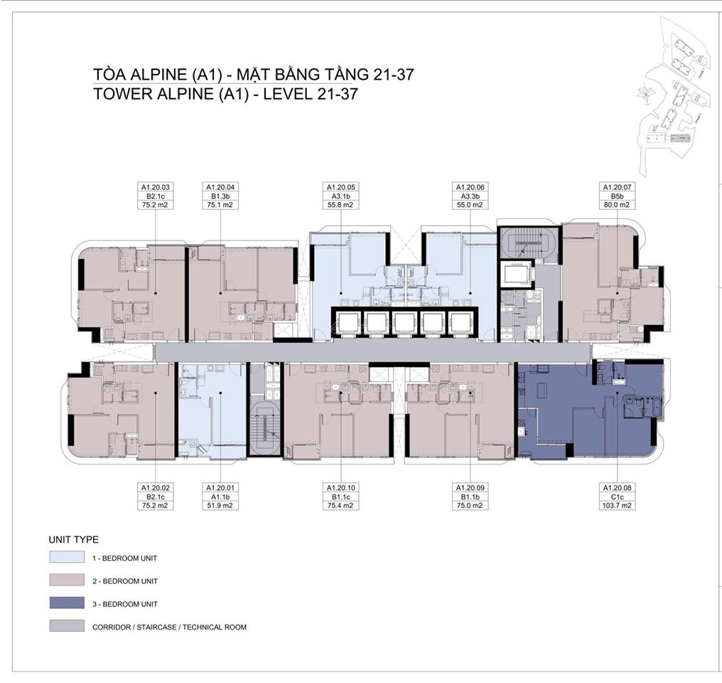 Cần bán gấp 1pn eaton park | cắt lỗ chỉ 6,4 tỷ | view sông | tầng 1x | 55m2 |  0938 536 ***