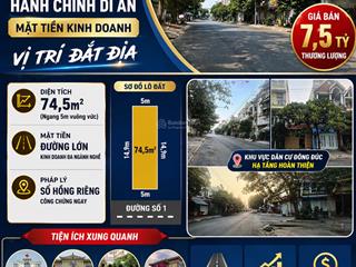 Bán gấp lô đất mặt tiền kinh doanh trung tâm hành chính dĩ an