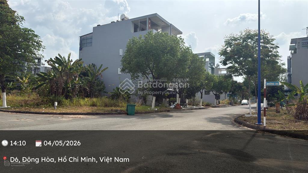 Bán lô góc hai mặt tiền 167.5m2 kdt bình nguyên đông hòa, tp. hcm