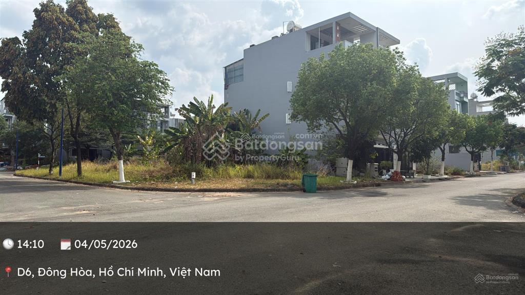 Bán lô góc hai mặt tiền 167.5m2 kdt bình nguyên đông hòa, tp. hcm