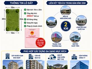 Bán lô đất đẹp 200m vị trí vàng kế bên đt743a tiềm năng kinh doanh cao