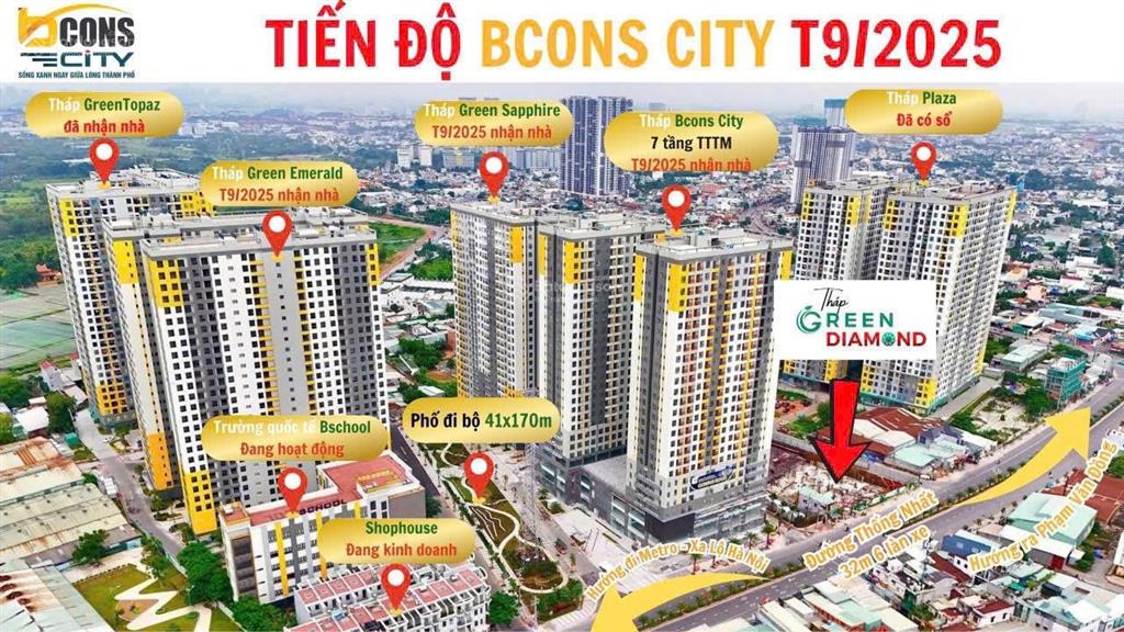 Cần bán căn ngoại khu bcons green topaz