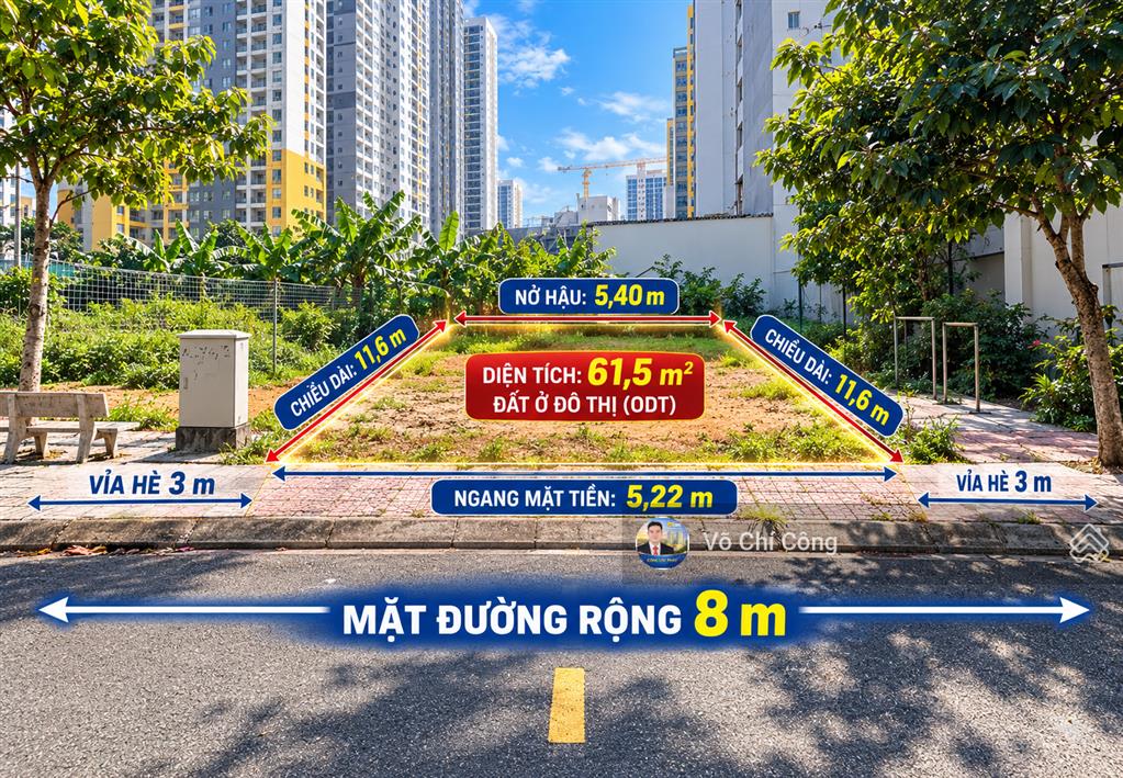 Chủ cần tiền giảm ngay 300 triệu bán gấp lô đất nhà phố kdc tân hoà