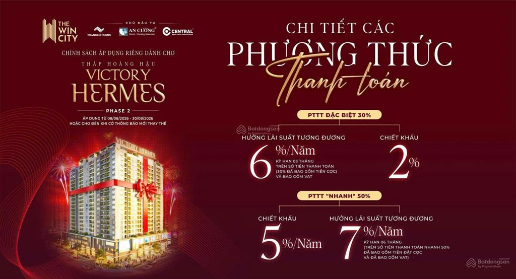 Cđt hỗ trợ 100% suốt 24 tháng  tt chỉ từ 15%  ân hạn gốc và cam kết dòng tiền 6%/năm trong 2 năm