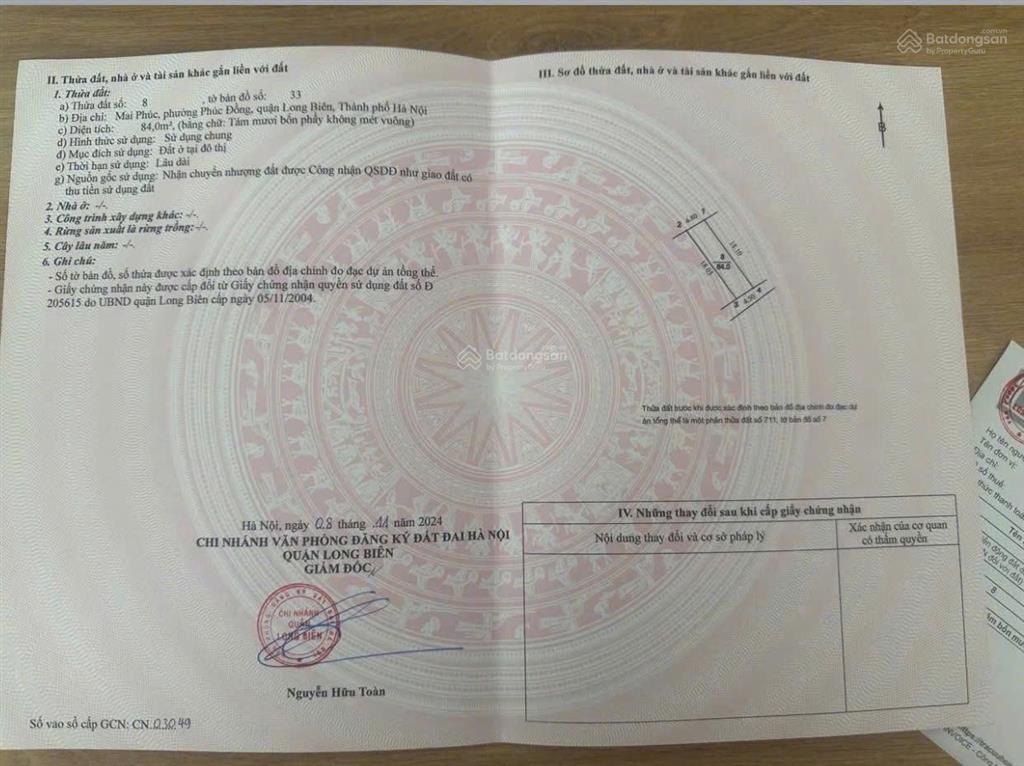 Chính chủ gửi bán lô đất đẹp nằm tại ngõ 66 nguyễn lam, phúc đồng