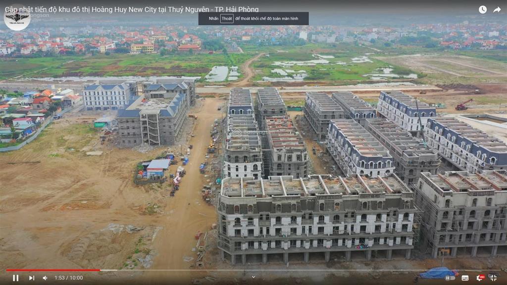 Bán 2 block noxh giá rẻ 4 tầng dự án hoàng huy new city nằm ngay trung tâm hành chính mới của tp hp