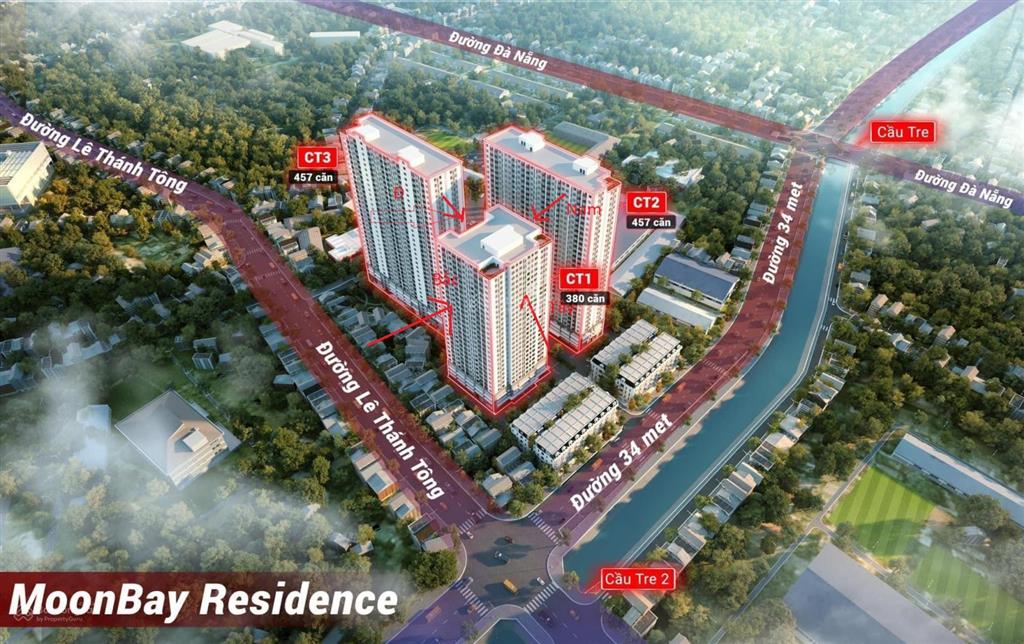 Ra mắt 457 căn hộ toà ct2 đẹp nhất dự án dự án noxh 384 lê thánh tông moonbay residence