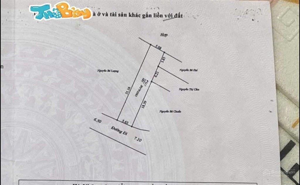 Chính chủ bán nhà đất gần mặt đường nam phương tiến, chương mỹ, gần 200m², mt 6m, giá 2,88 tỷ
