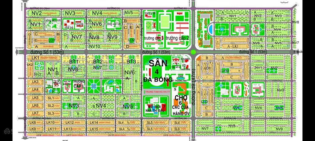 Mua bán đất nền nhà phố đường lê hồng phong tỉnh đồng nai dự án hud diện tích 100m2