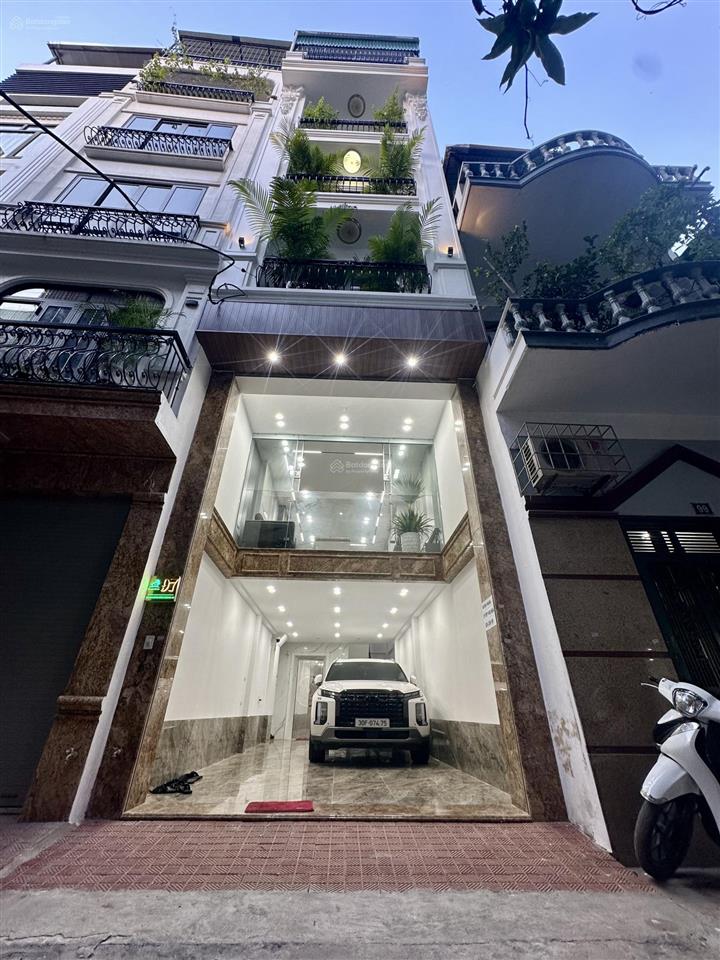 Bán nhà khu phân lô đền lừ dt 50m x 6 tầng xây mới