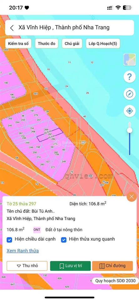 Đất mặt tiền view sông quán trường cực đẹp, ngay tttp nha trang, giá cực tốt.  yến 0905 050 ***