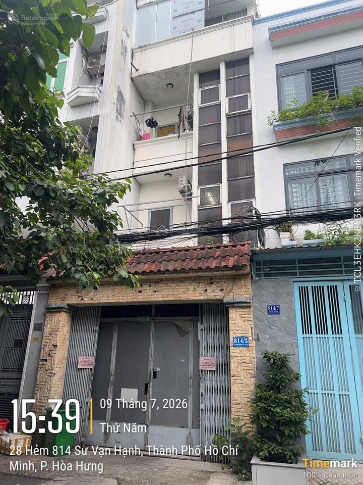 Bán nhà hxh rộng 10m sư vạn hạnh, phường 12, quận 10 (dt 4.1x14) nhà 3 lầu
