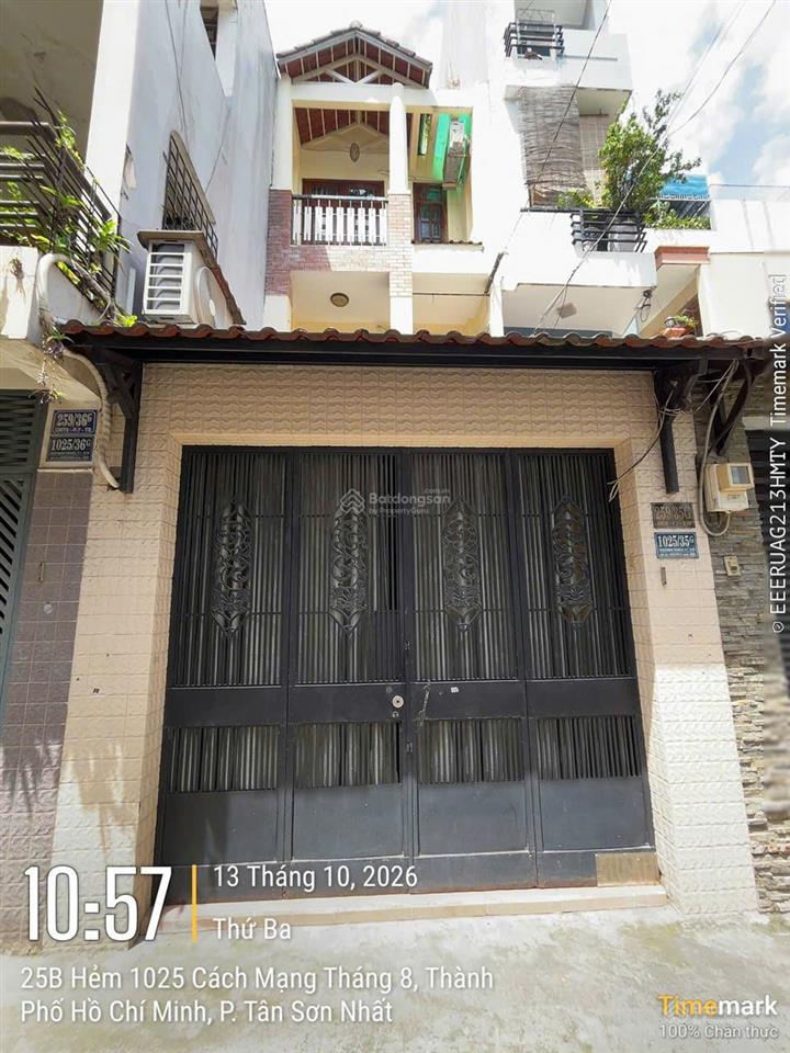 Cho thuê nhà hẻm 1025 cách mạng tháng tám, p.7, q.tân bình (dt3.5x14) nhà 1 trệt 2 lầu sân thượng