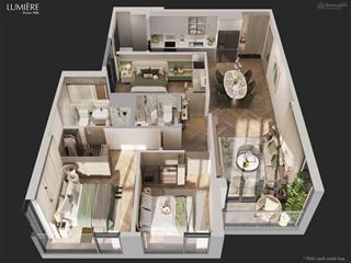 Ngoại giao bán căn góc 2pn+1m lumiere cổ loa giá 9,5 tỷ