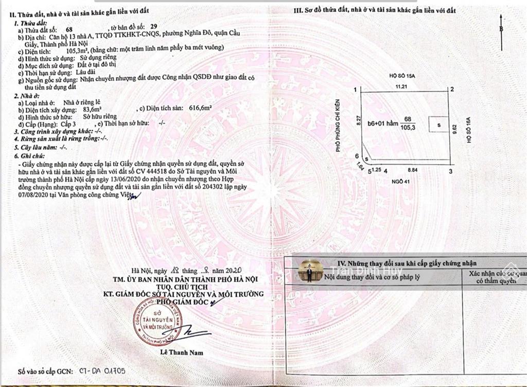 Mặt phố mt 9m, 105m2 x 9 tầng, phùng chí kiên, giá ngộp bank 52,8 tỷ