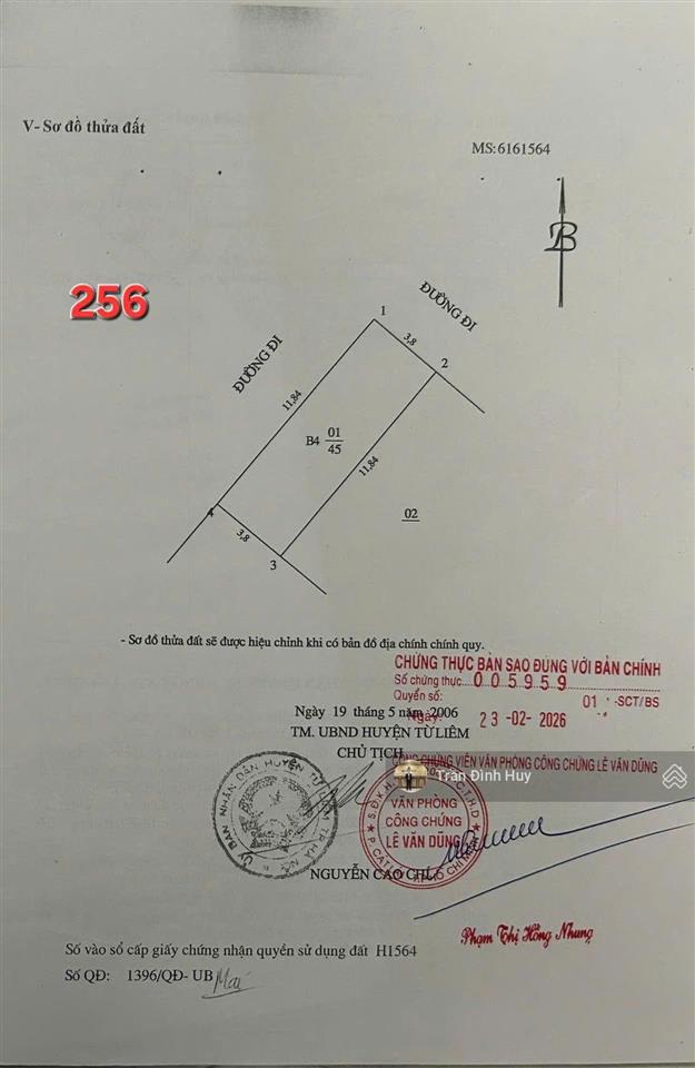 Không ảo diện tích và giá. bán mp đặng thùy trâm dt 135m2  11.5m x 11.8m. 488.8 tr/m2