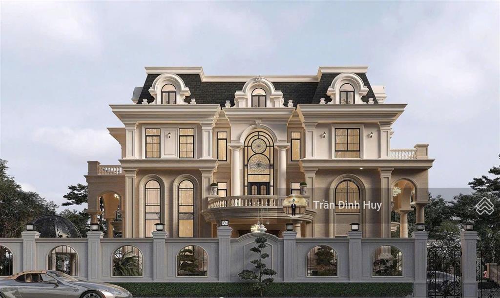 Dinh thự 600m2  lô góc, mt 34m, view công viên. tân cổ điển.