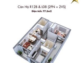 Bán căn 2 ngủ chung cư eden garden