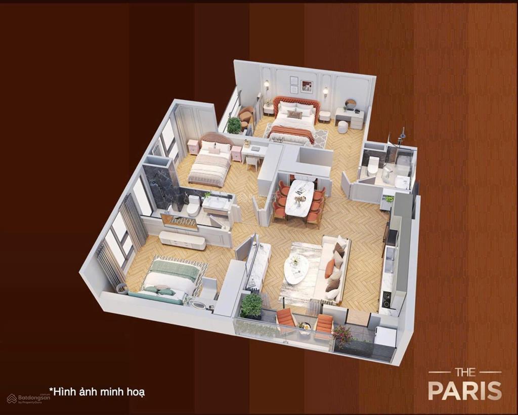 Bán ch 3pn, 84m2 thông thủy giá siêu hời the paris  vinhomes ocean park chỉ 5,6 tỷ thu về, 66tr/m2