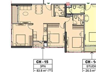 Chính chủ gửi bán căn 3pn tầng thấp 84m2 thông thủy chỉ 5,55 tỷ bp tại phân khu cao cấp the paris